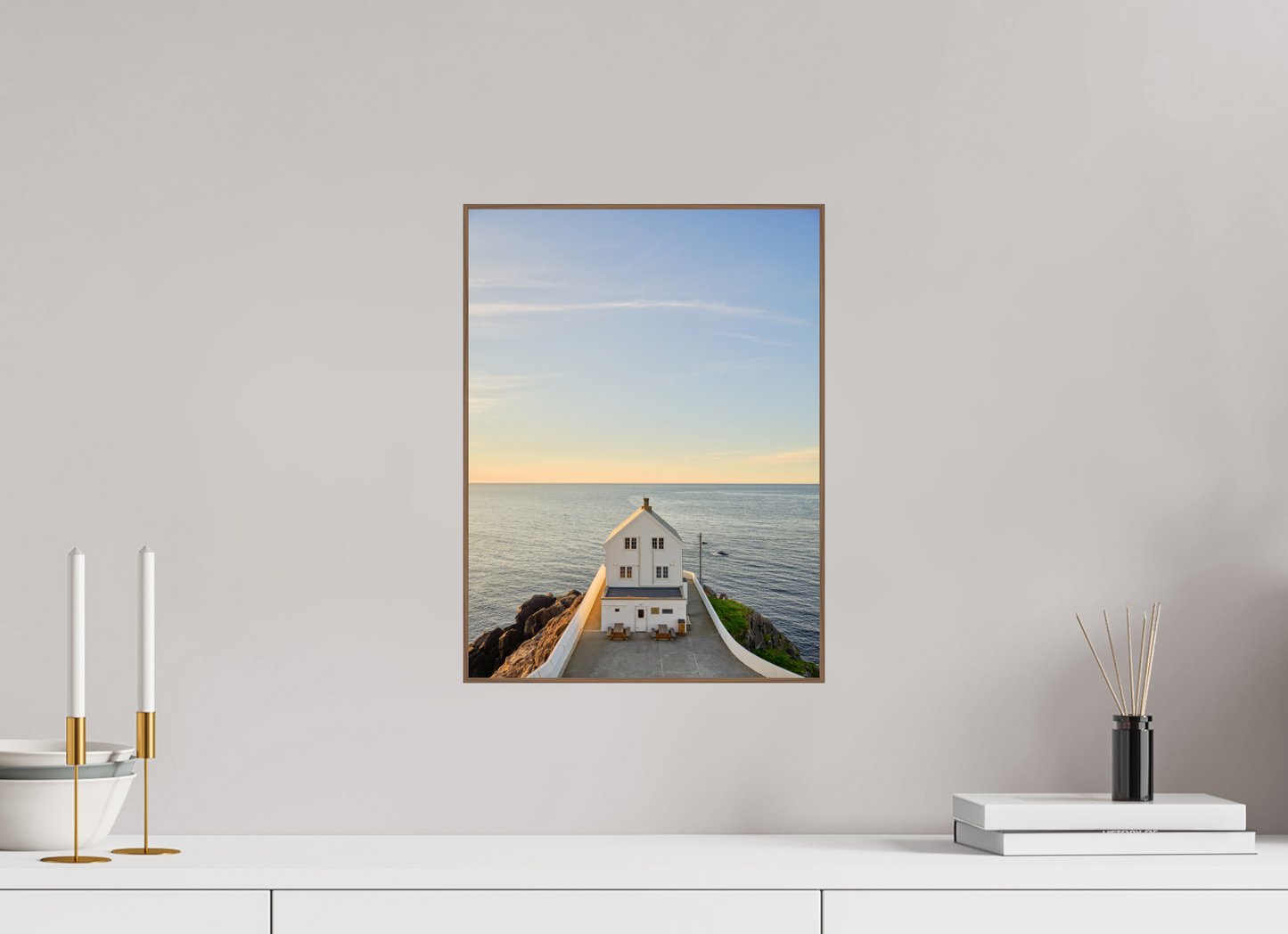 the white lighthouse