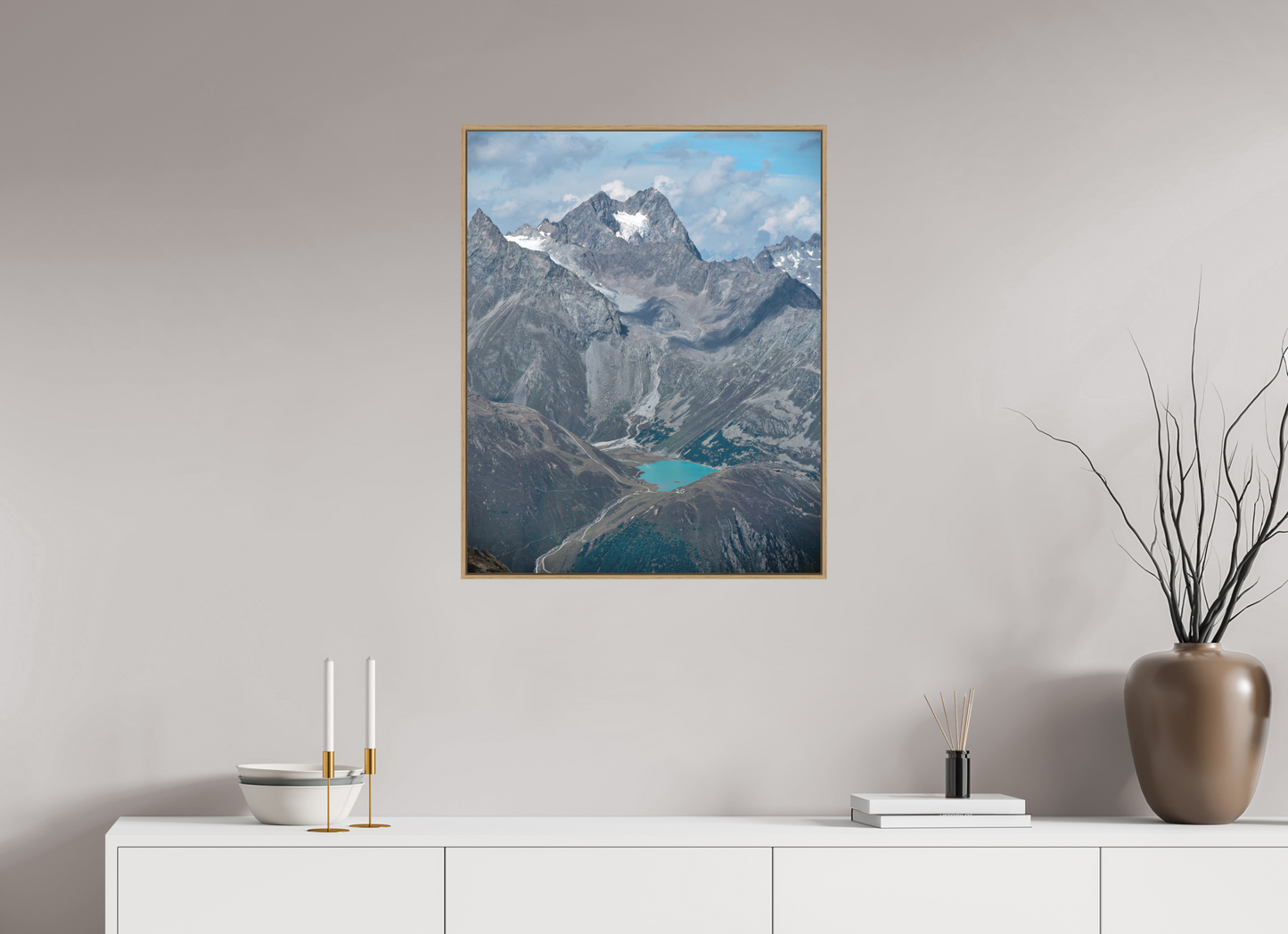 "blue lake" photo from the Ötztal glacier region
