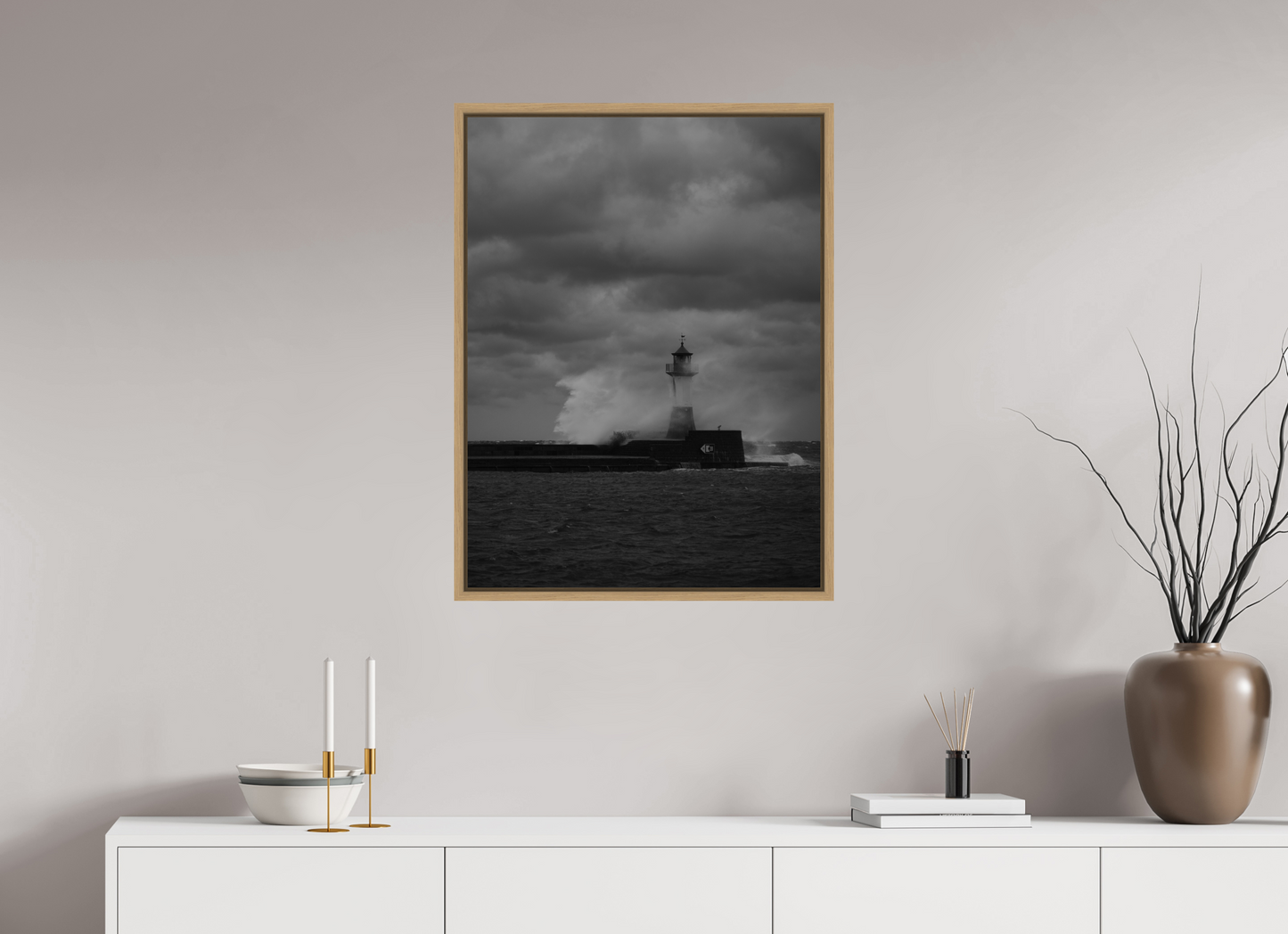 "angry sea" Sassnitz lighthouse on Rügen