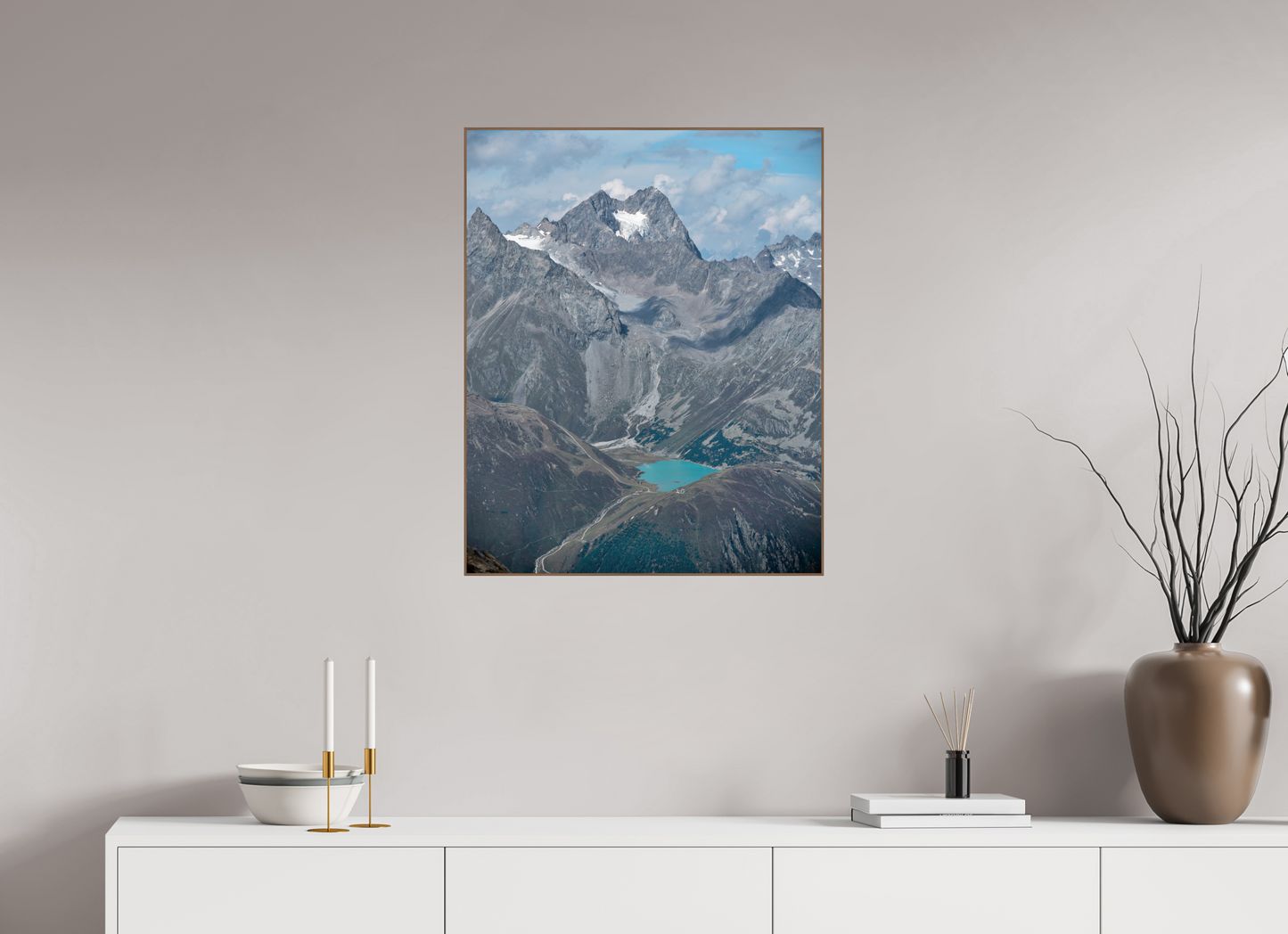 "blue lake" photo from the Ötztal glacier region
