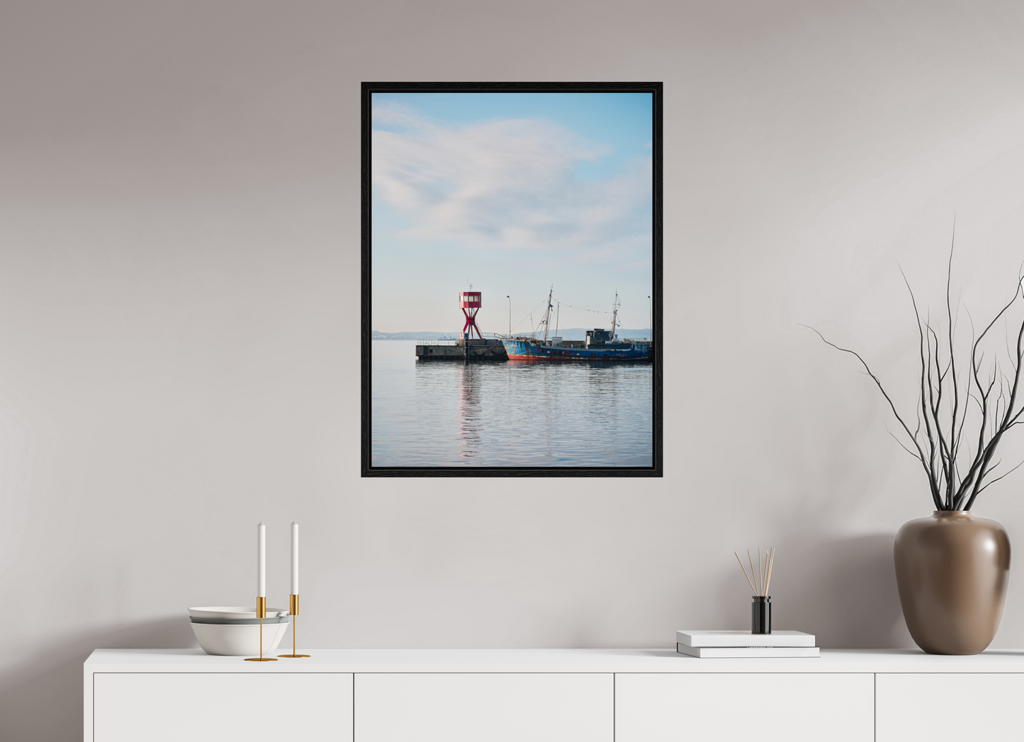 "im Hafen" Teil des Hafens von Sassnitz