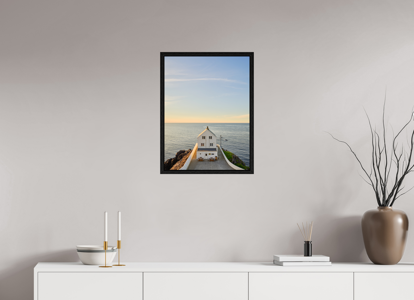 the white lighthouse