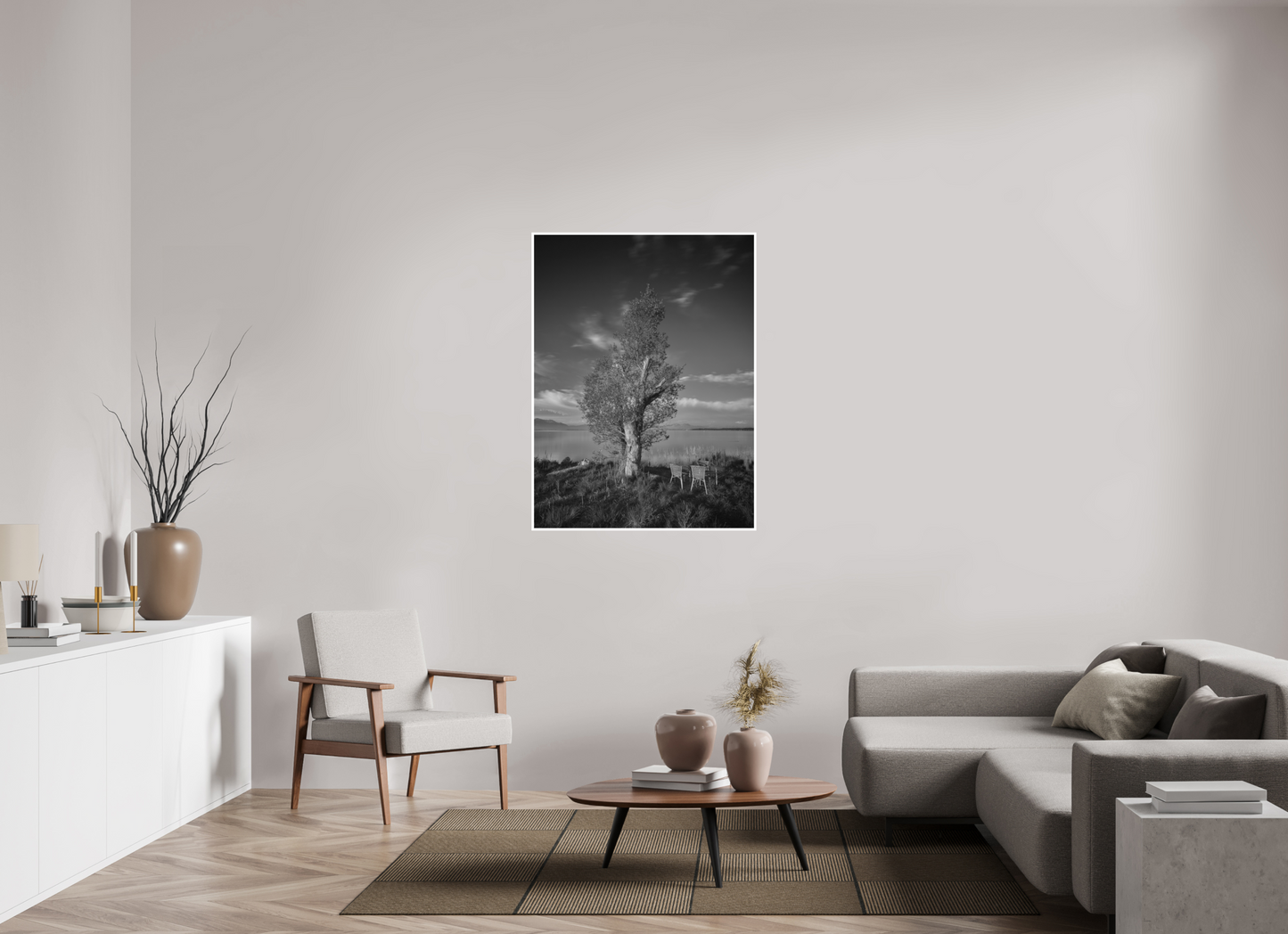 "two chairs" - Infrarotfotografie am Chiemsee