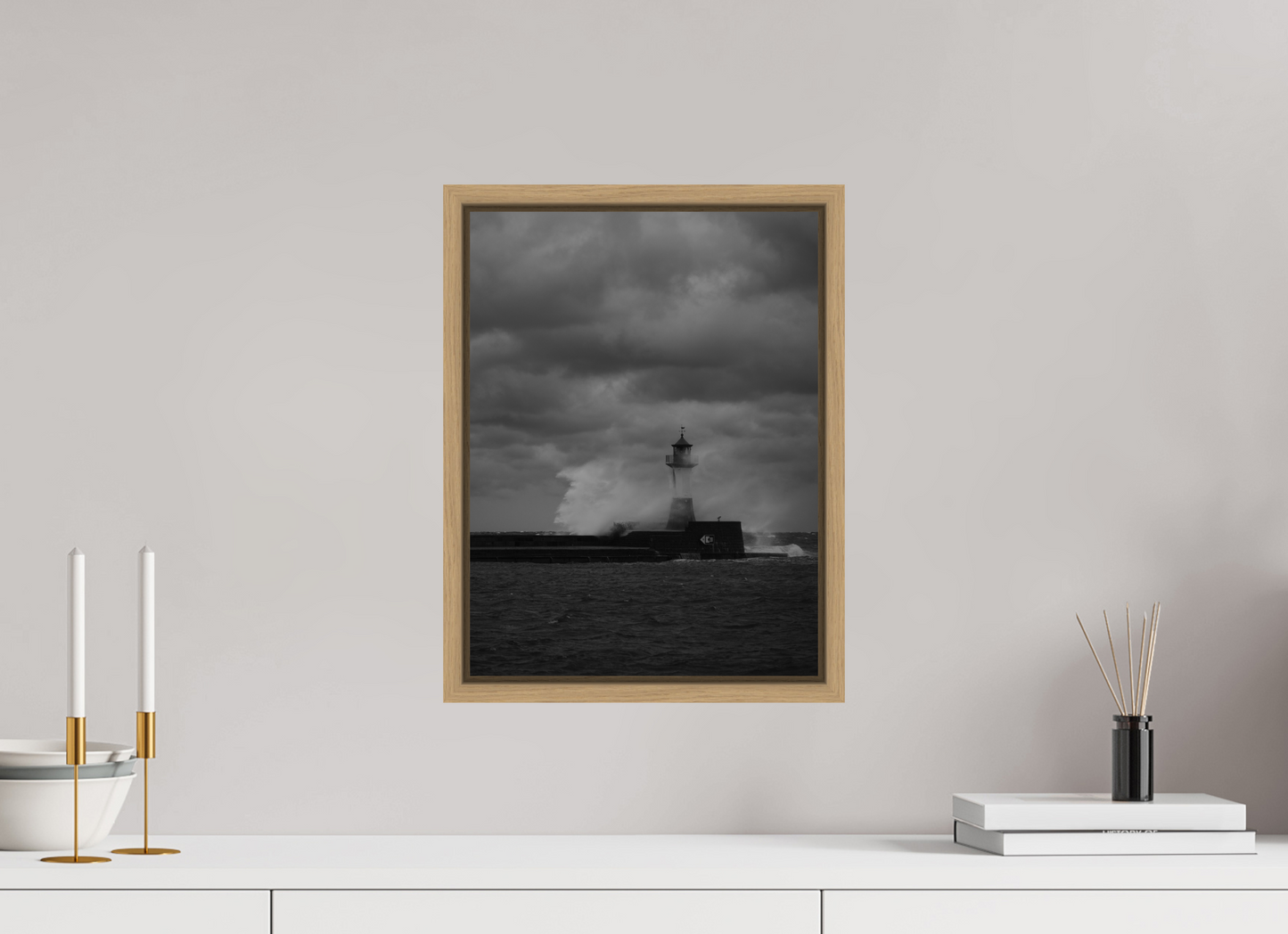 "angry sea" Sassnitz lighthouse on Rügen