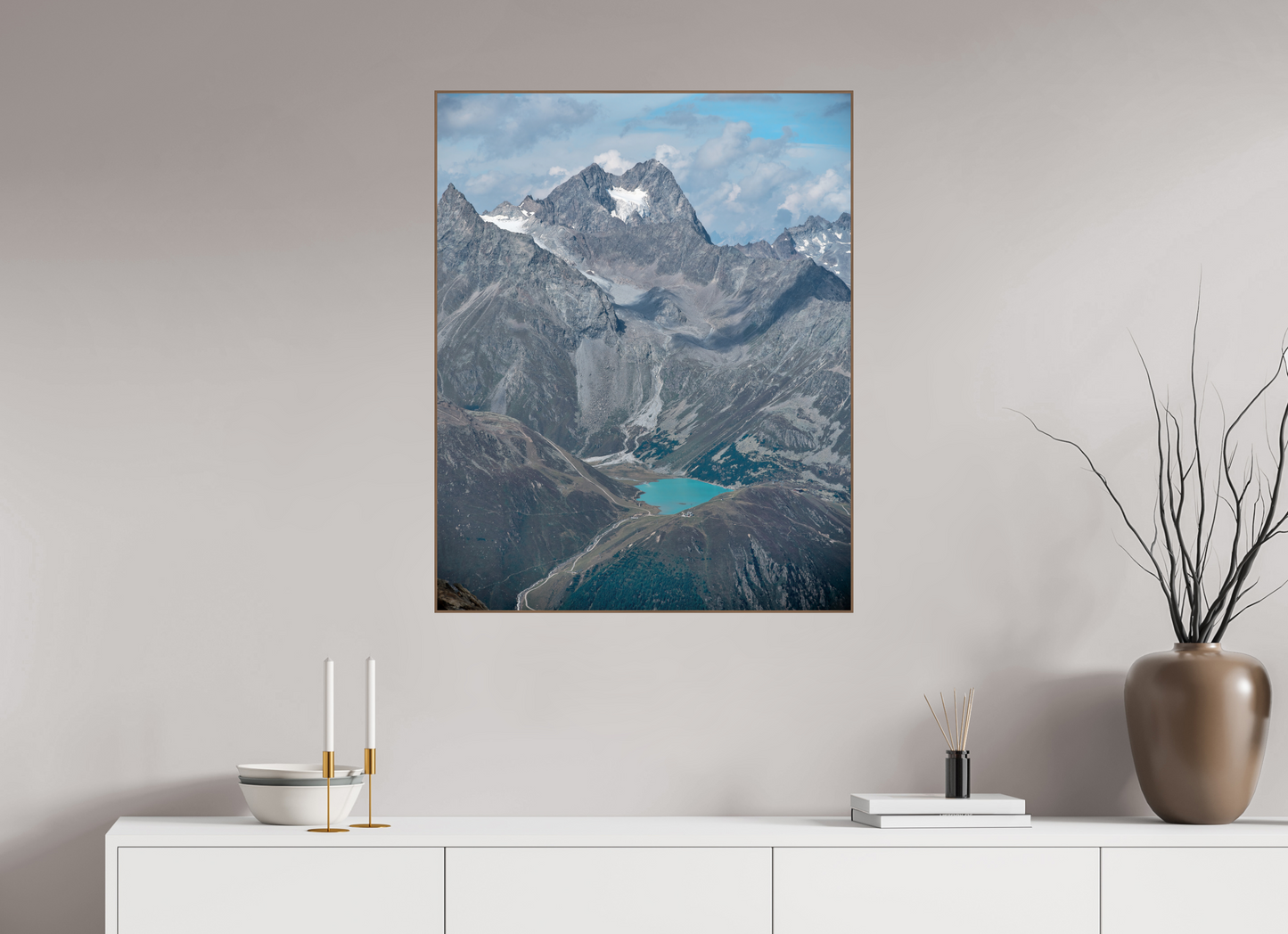 "blue lake" photo from the Ötztal glacier region