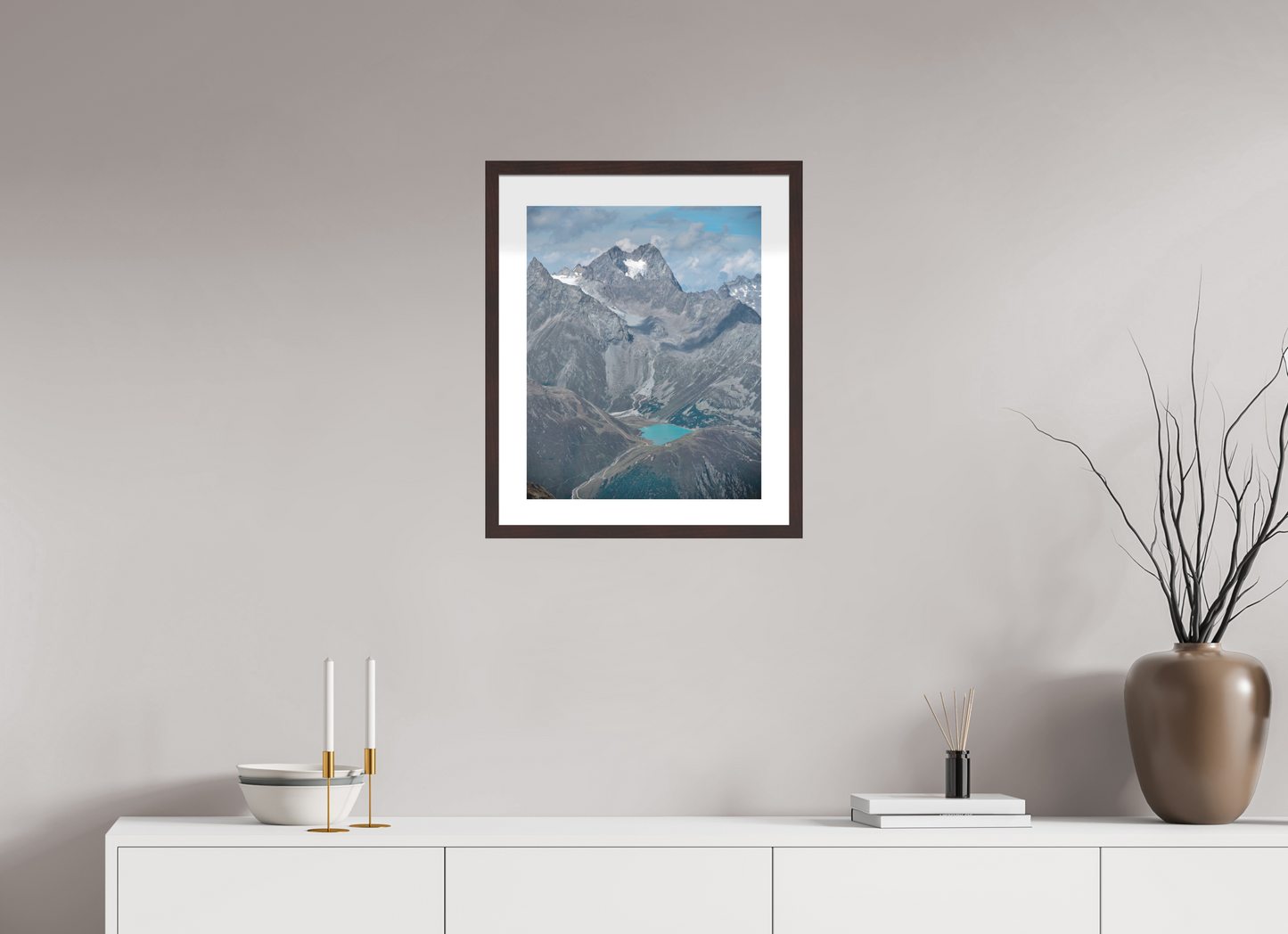 "blue lake" photo from the Ötztal glacier region