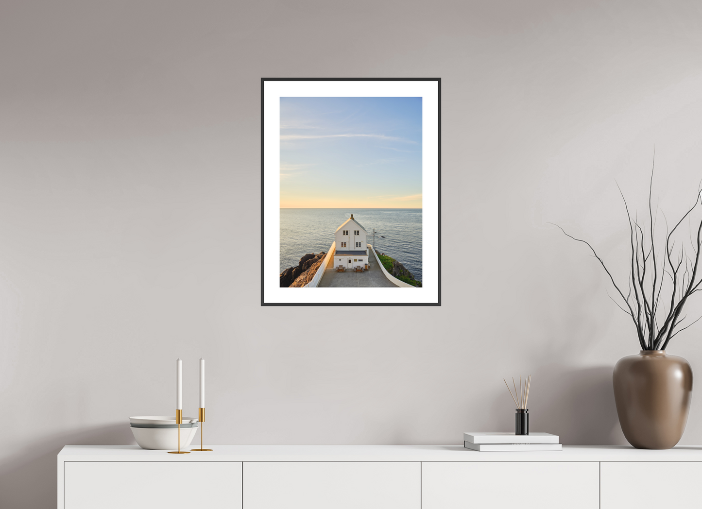the white lighthouse