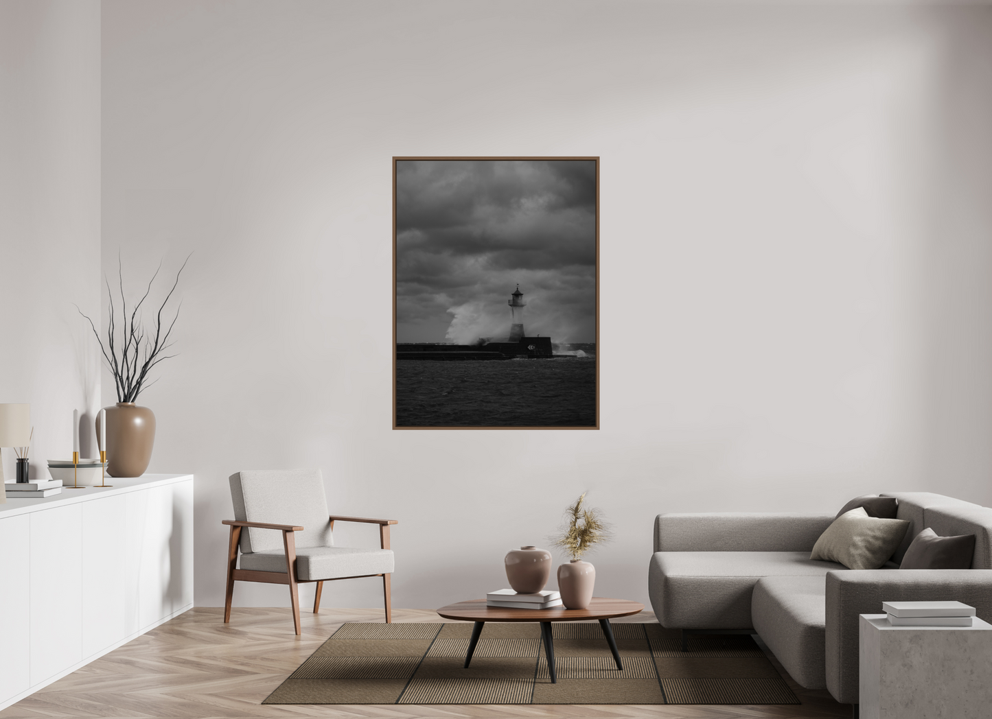 "angry sea" Sassnitz lighthouse on Rügen