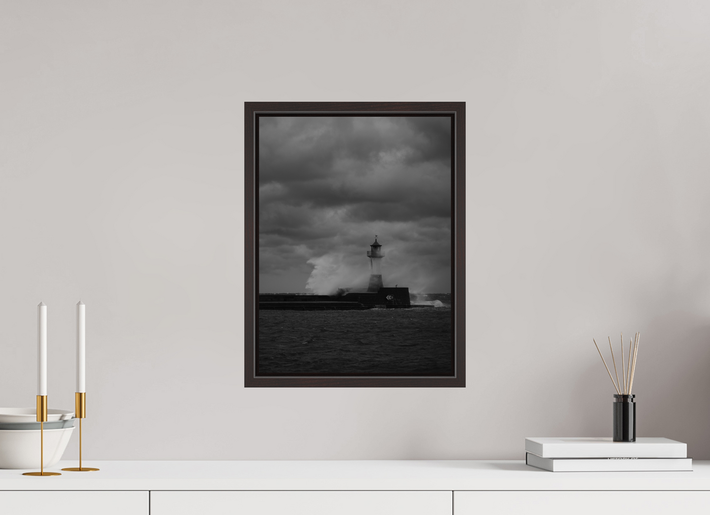 "angry sea" Sassnitz lighthouse on Rügen
