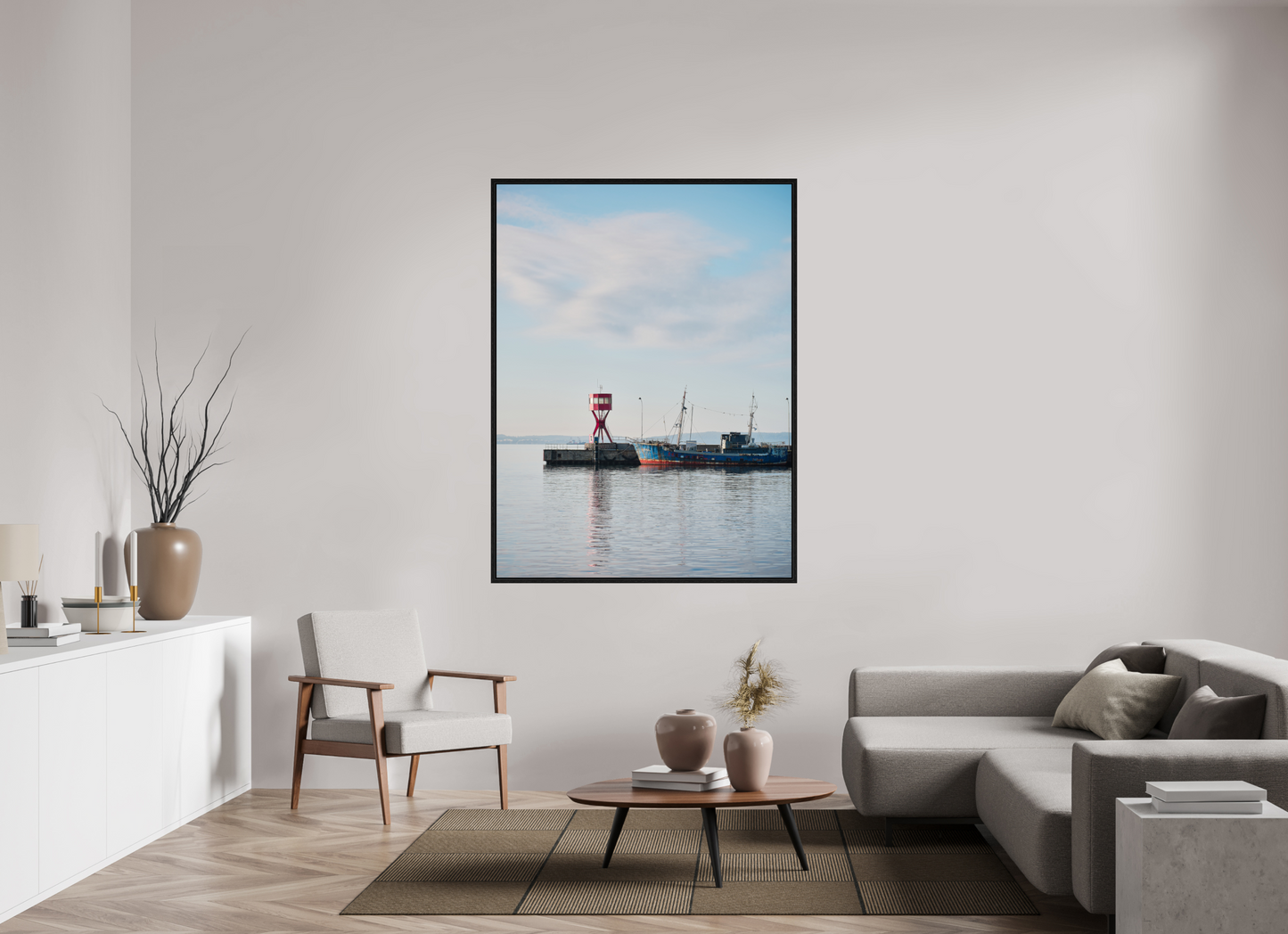 "im Hafen" Teil des Hafens von Sassnitz