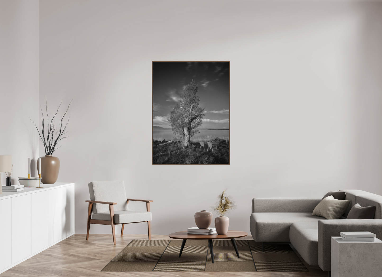 "two chairs" - Infrarotfotografie am Chiemsee