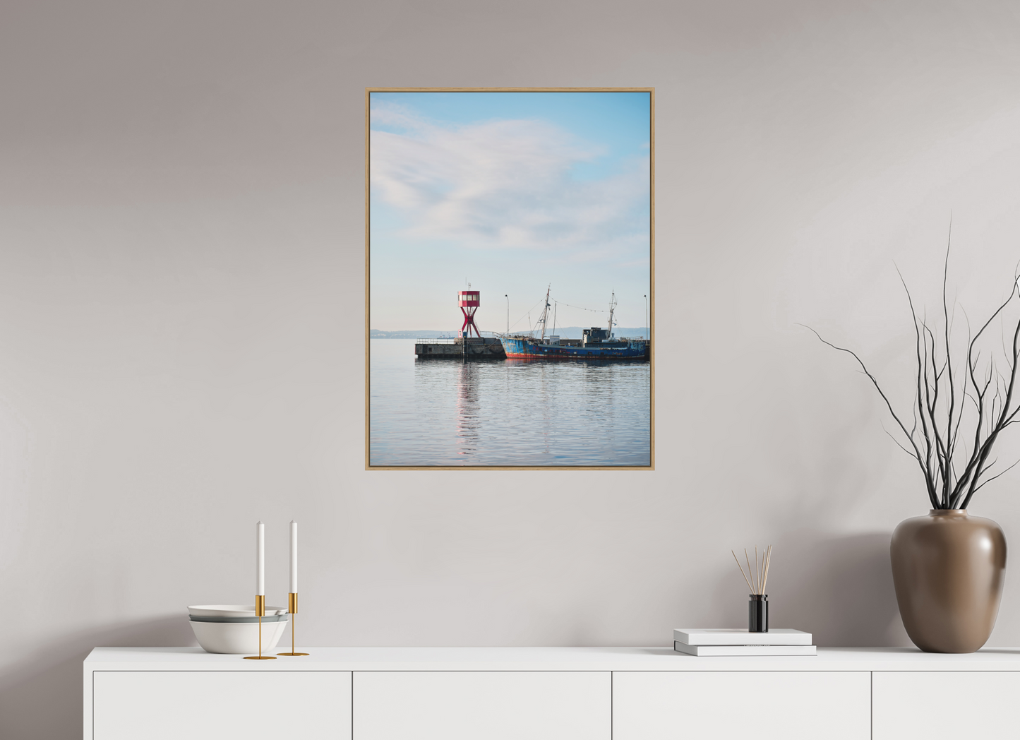 "im Hafen" Teil des Hafens von Sassnitz