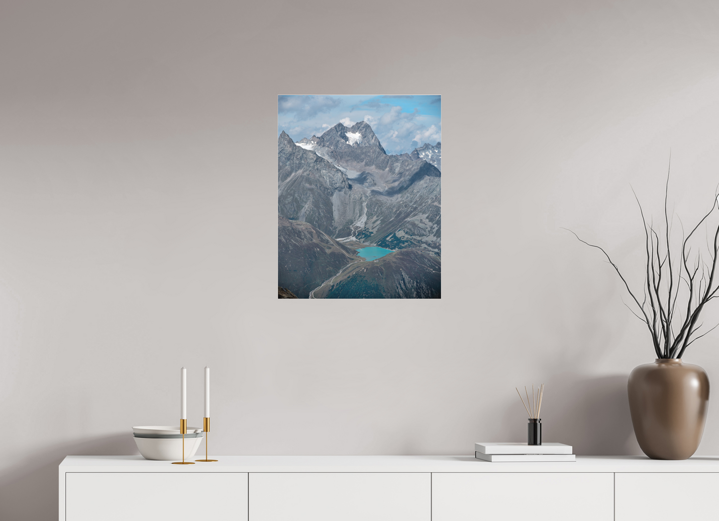 "blue lake" photo from the Ötztal glacier region