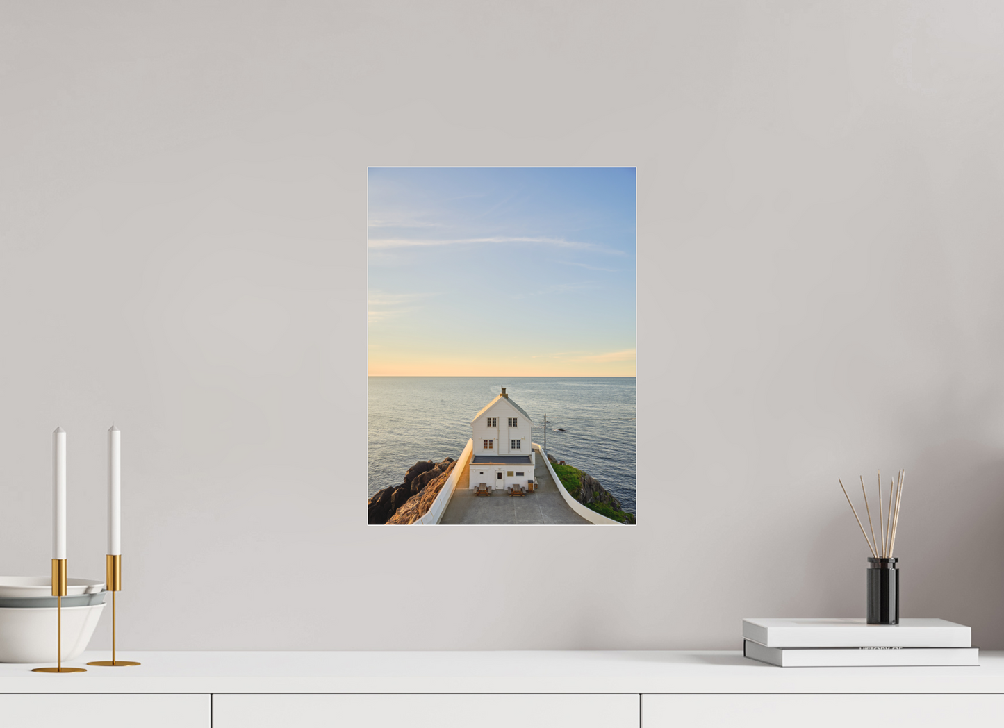 the white lighthouse