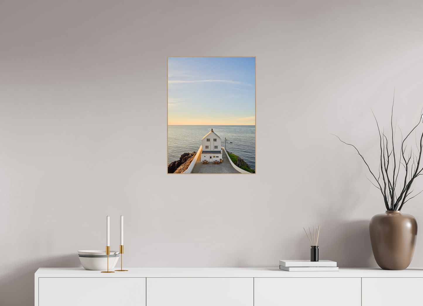 the white lighthouse