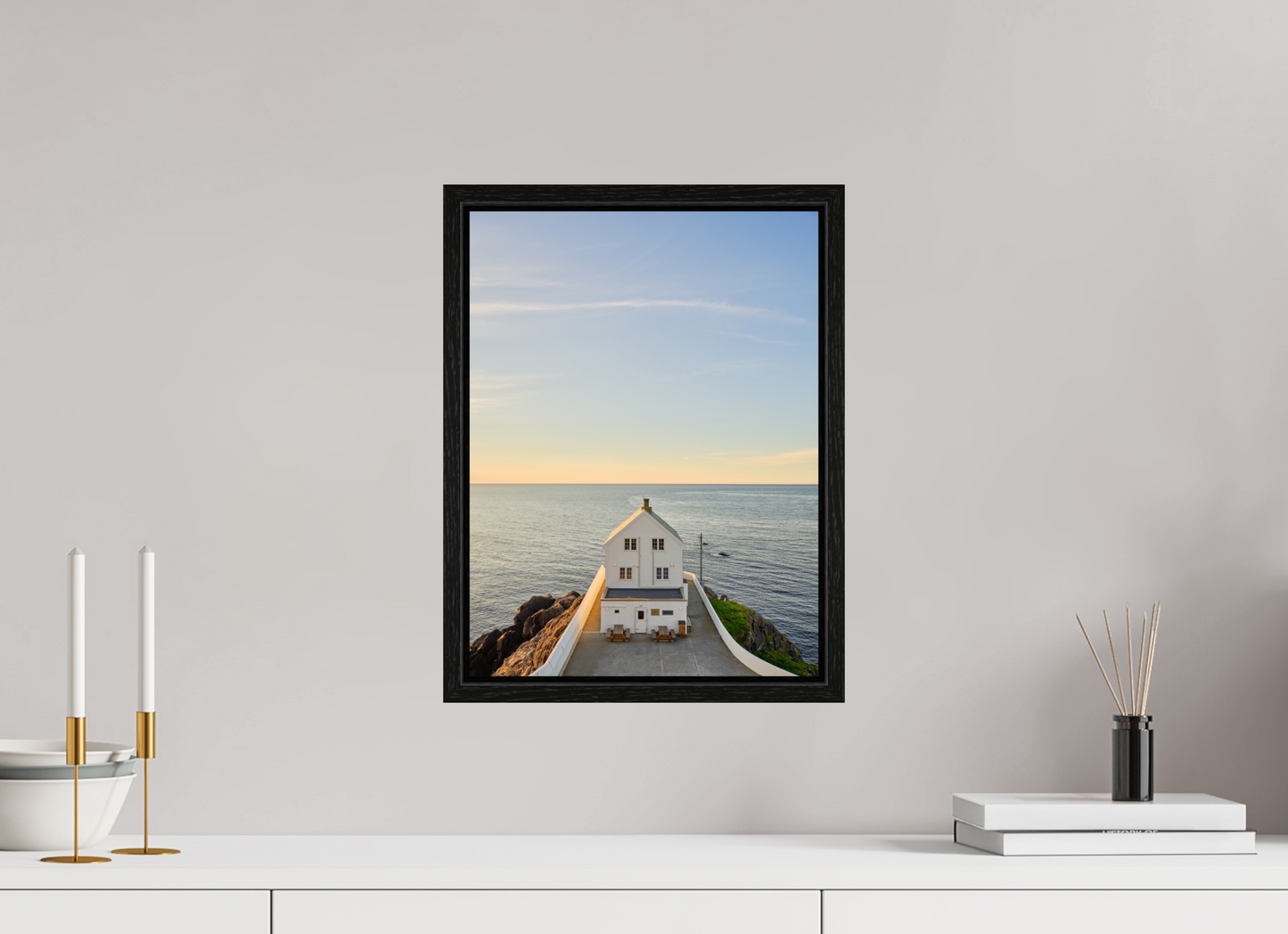 the white lighthouse