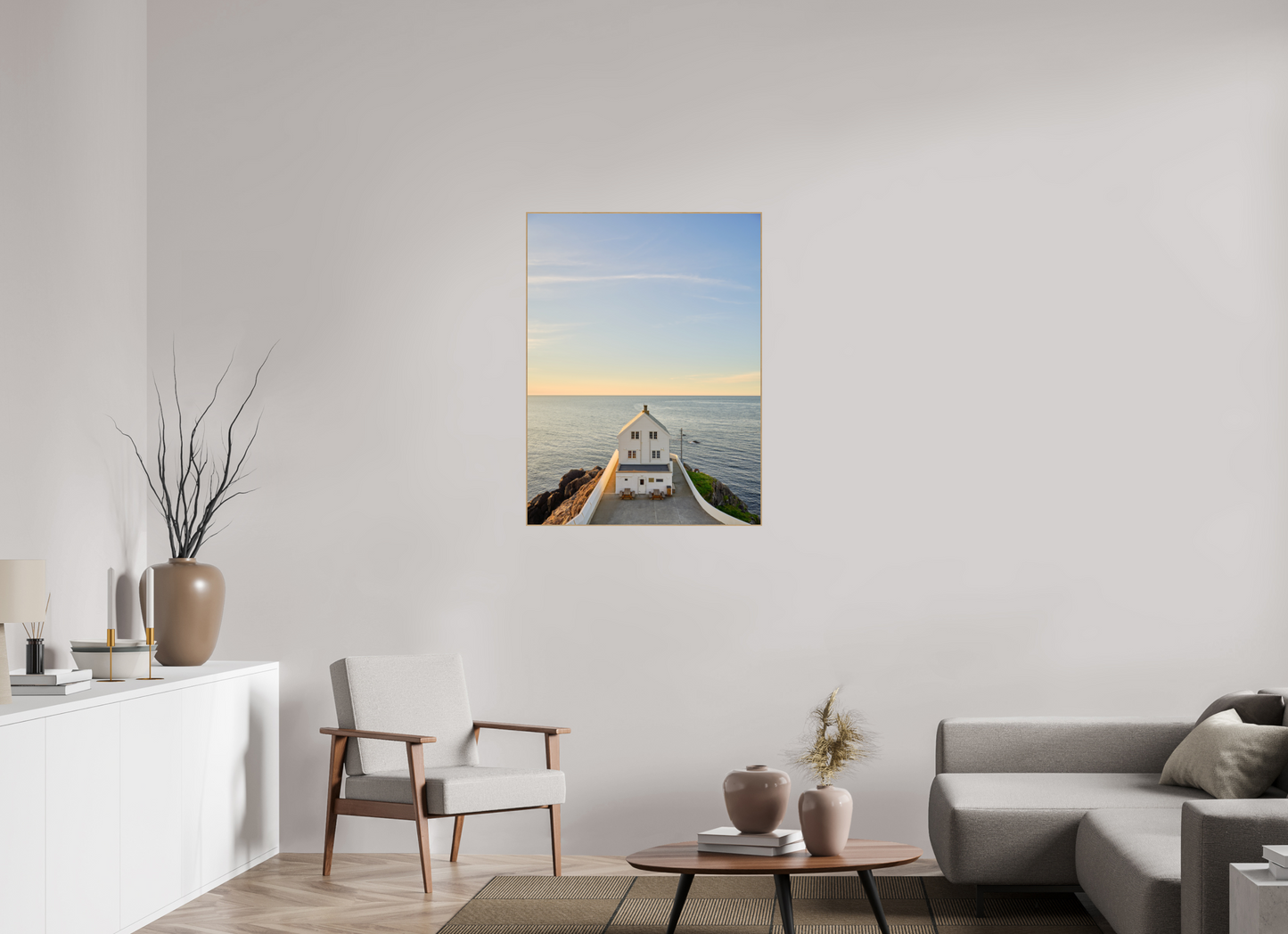 the white lighthouse