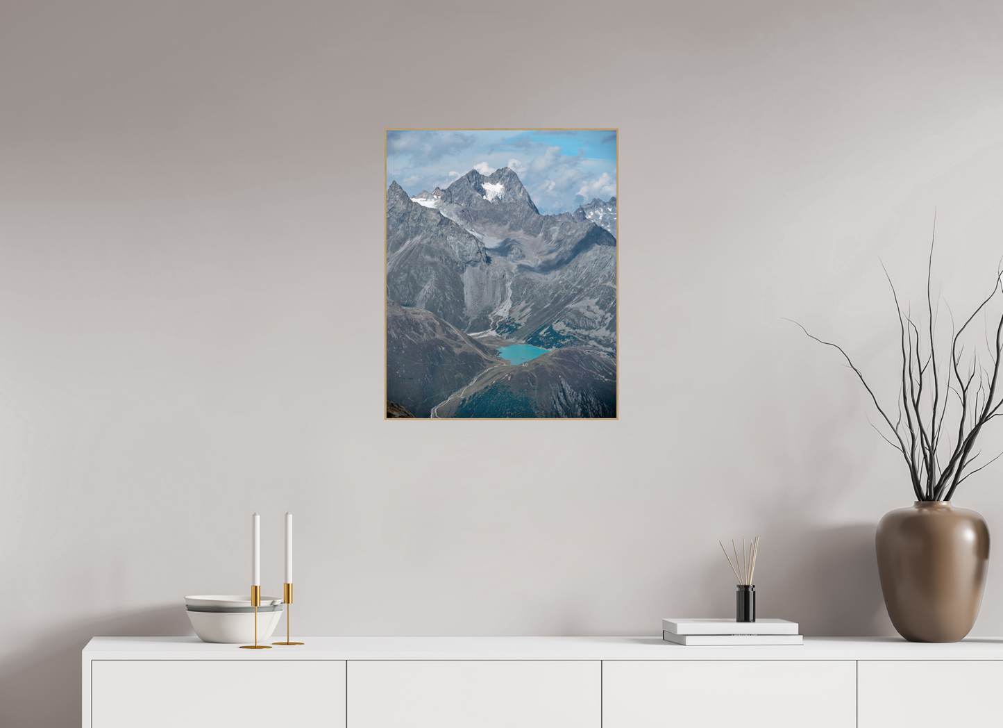 "blue lake" photo from the Ötztal glacier region