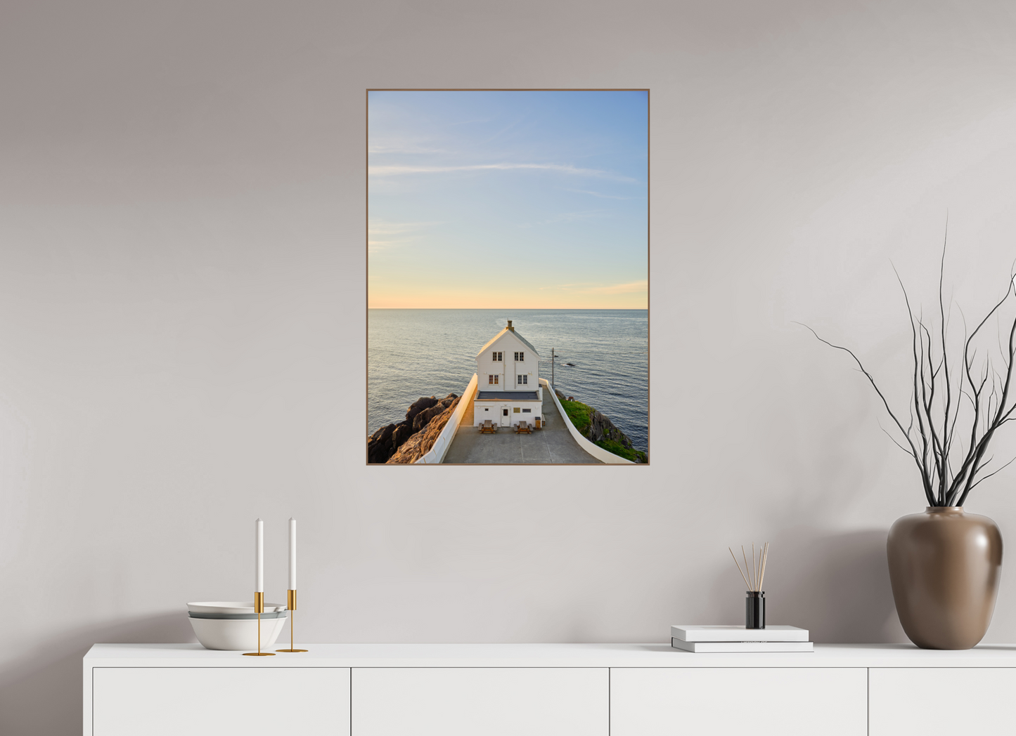 the white lighthouse