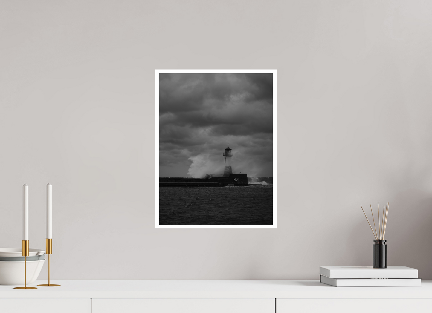 "angry sea" Sassnitz lighthouse on Rügen