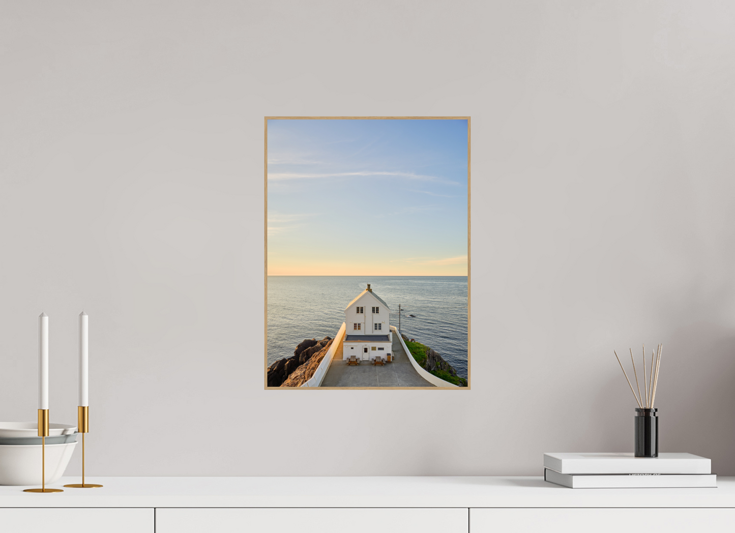 the white lighthouse