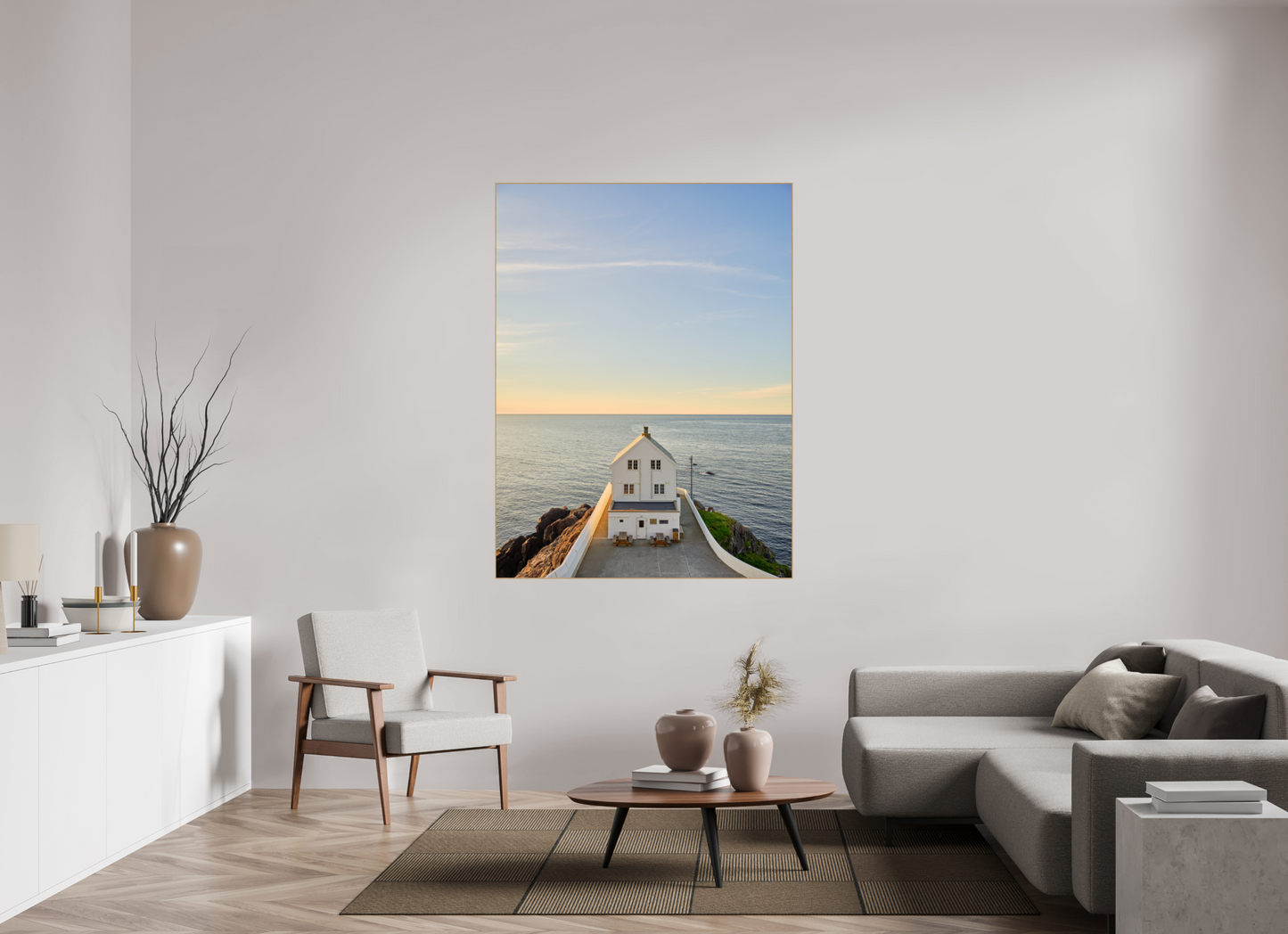 the white lighthouse