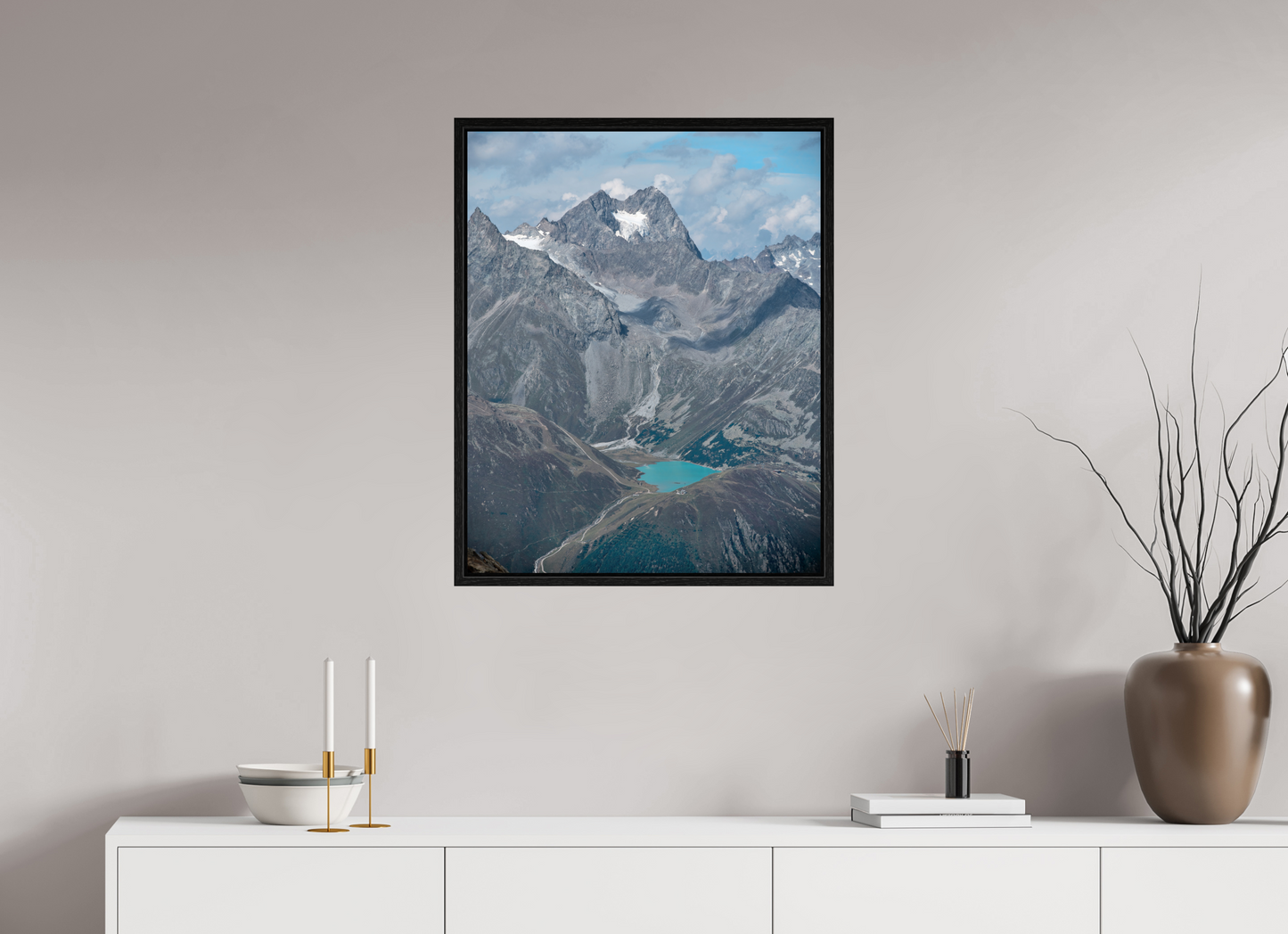 "blue lake" photo from the Ötztal glacier region