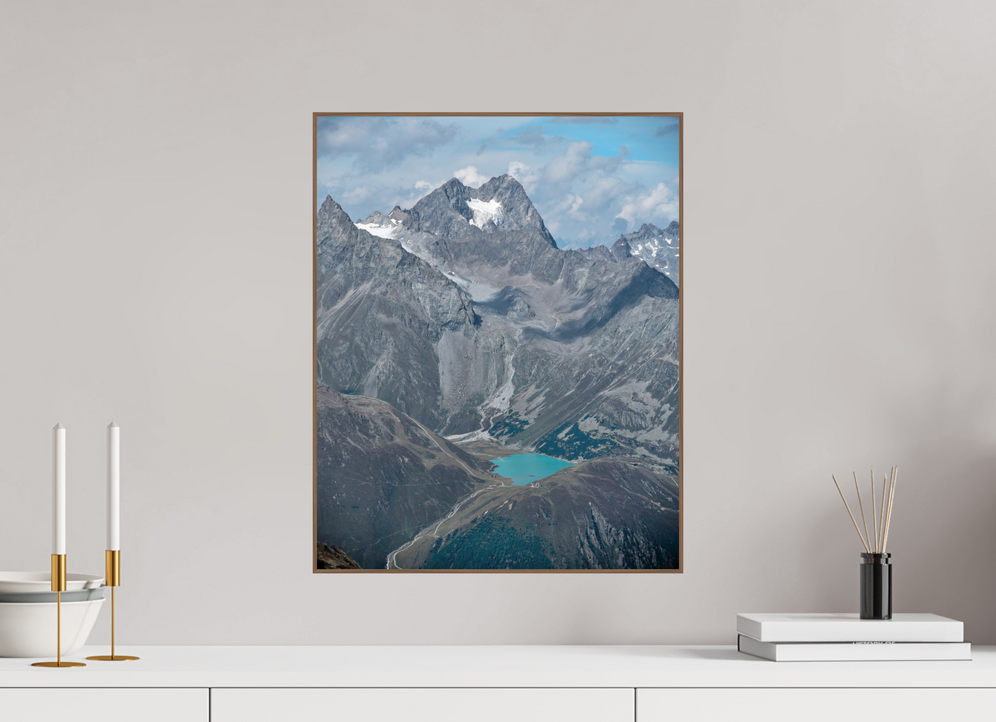 "blue lake" photo from the Ötztal glacier region