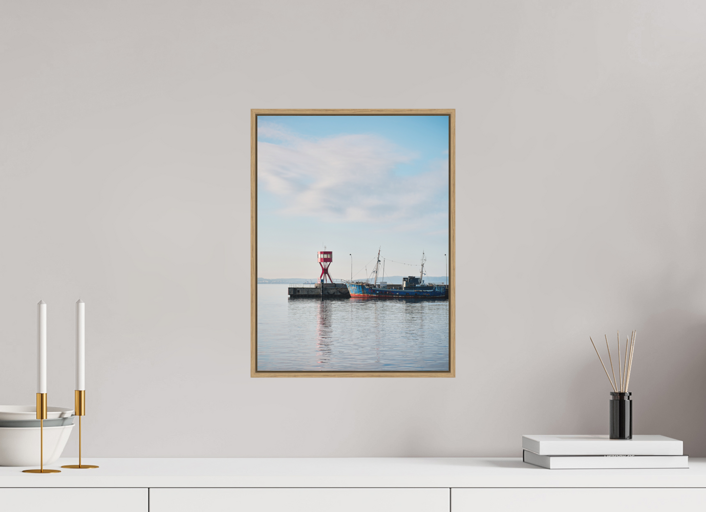 "im Hafen" Teil des Hafens von Sassnitz