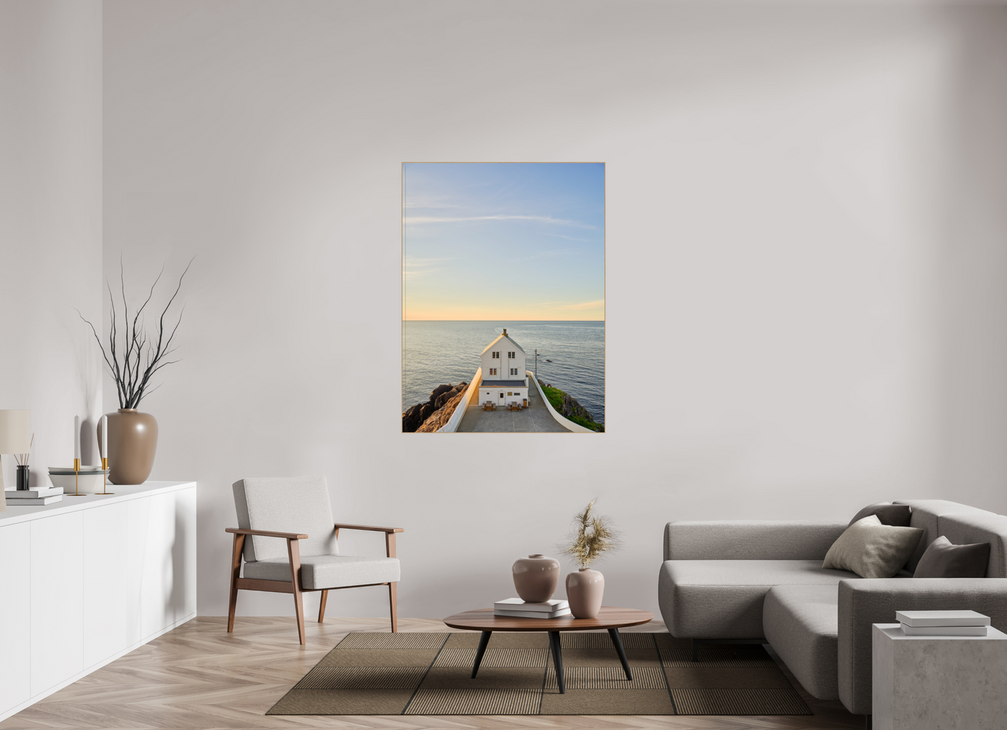 the white lighthouse
