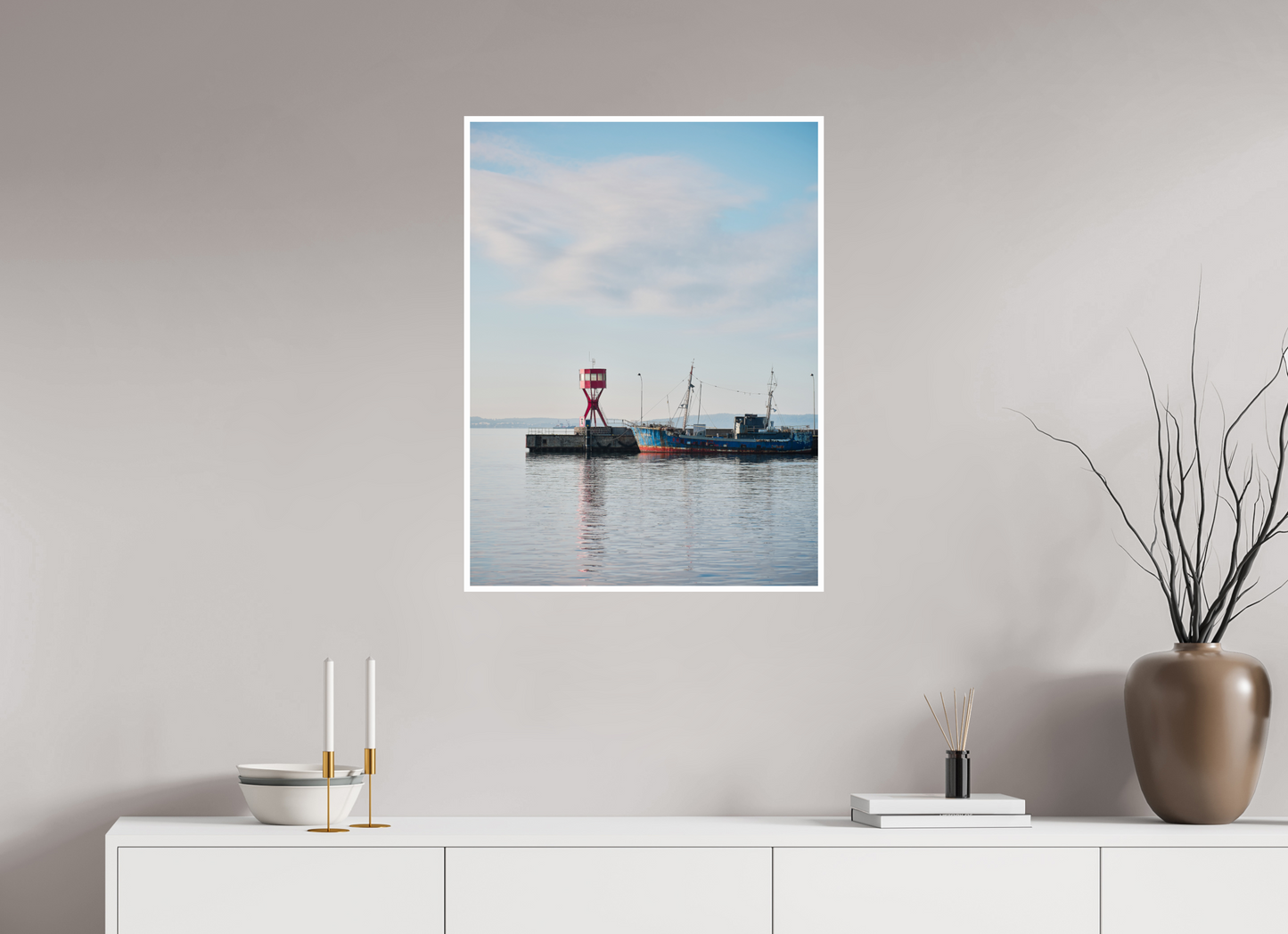 "im Hafen" Teil des Hafens von Sassnitz