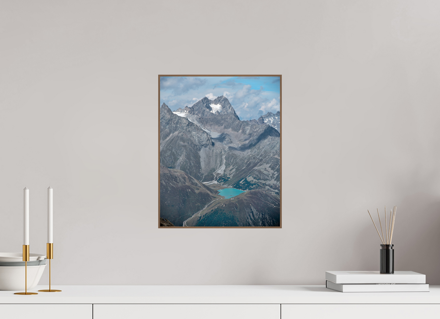 "blue lake" photo from the Ötztal glacier region