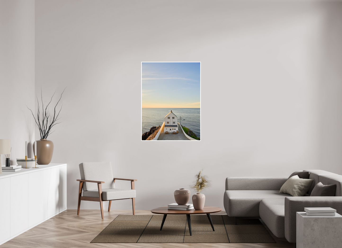 the white lighthouse