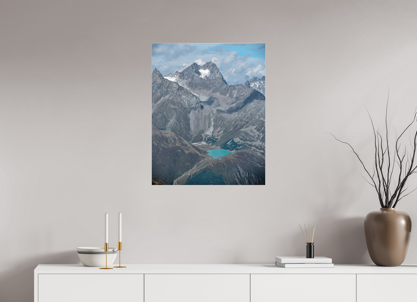 "blue lake" photo from the Ötztal glacier region