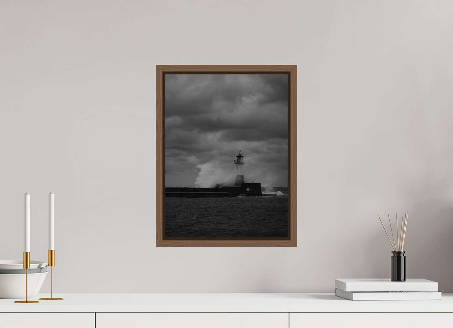"angry sea" Sassnitz lighthouse on Rügen