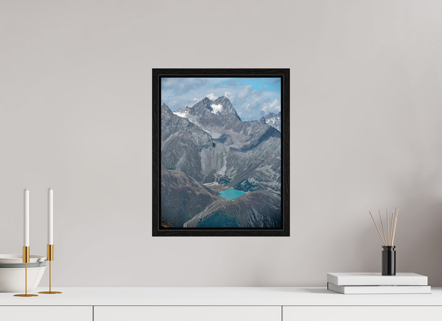 "blue lake" photo from the Ötztal glacier region
