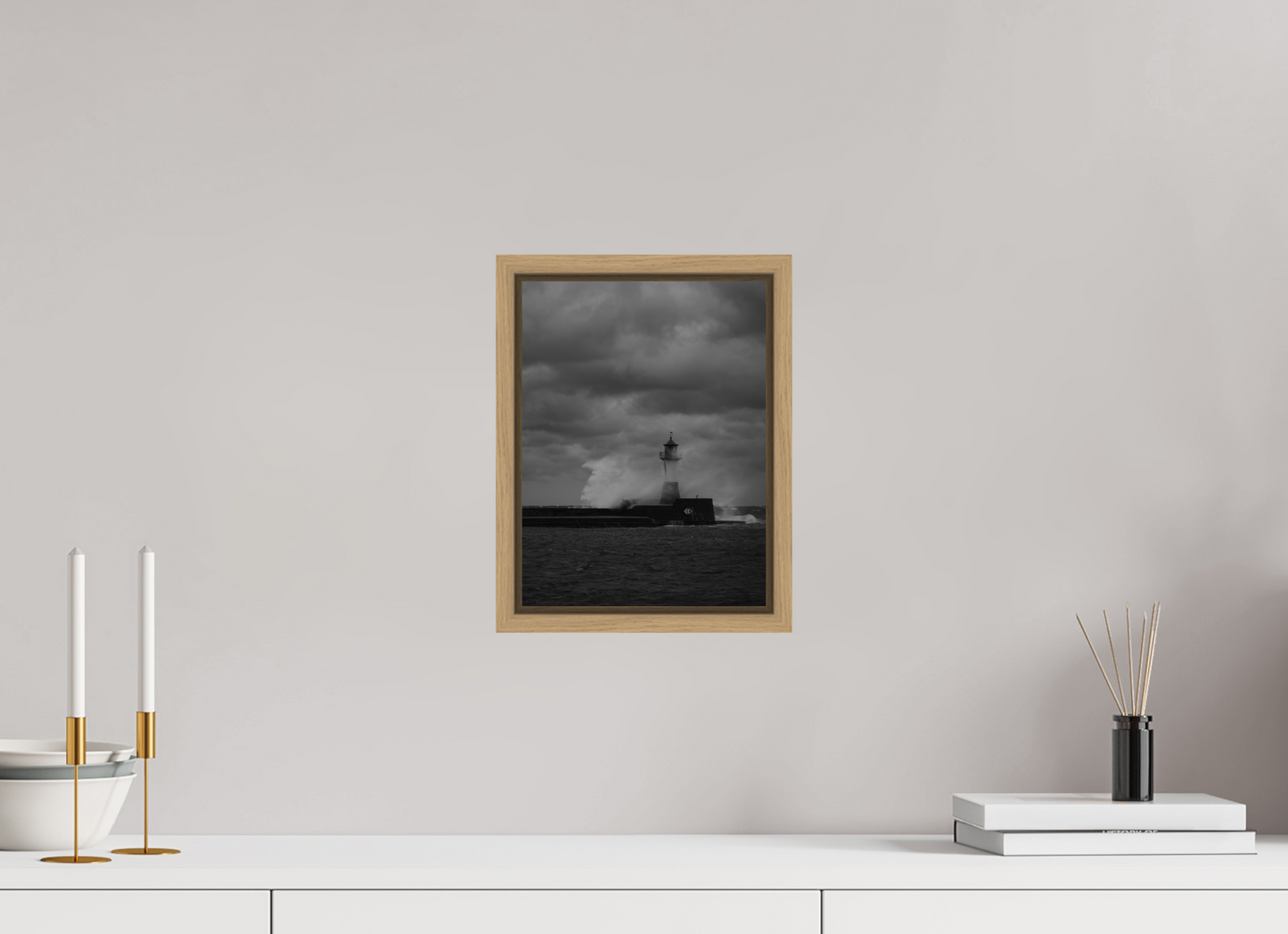 "angry sea" Sassnitz lighthouse on Rügen
