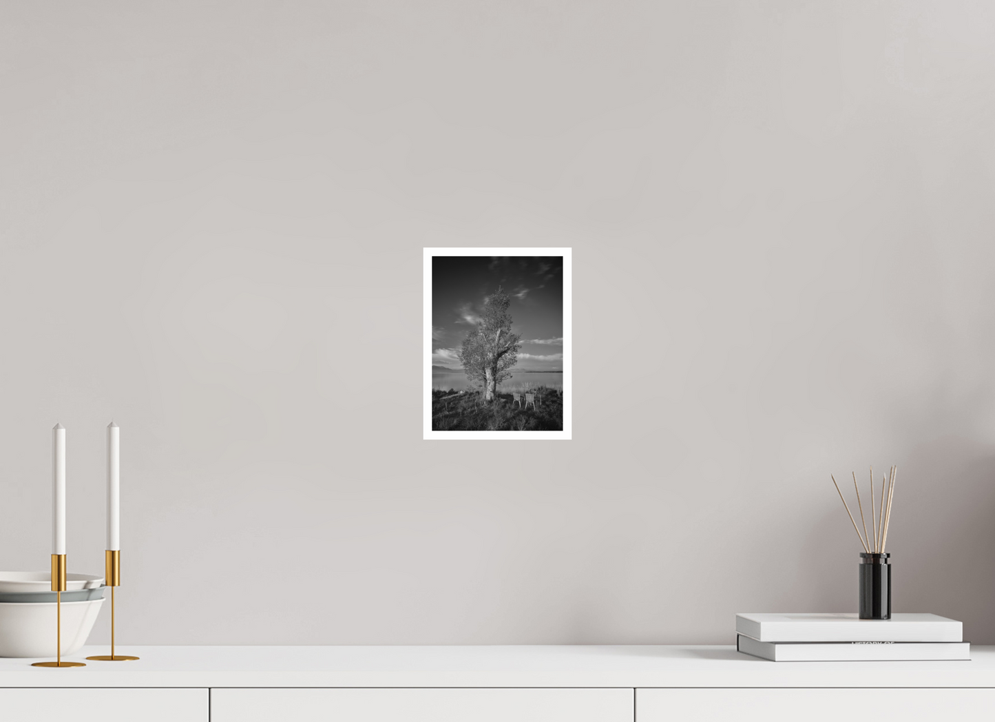 "two chairs" - Infrarotfotografie am Chiemsee