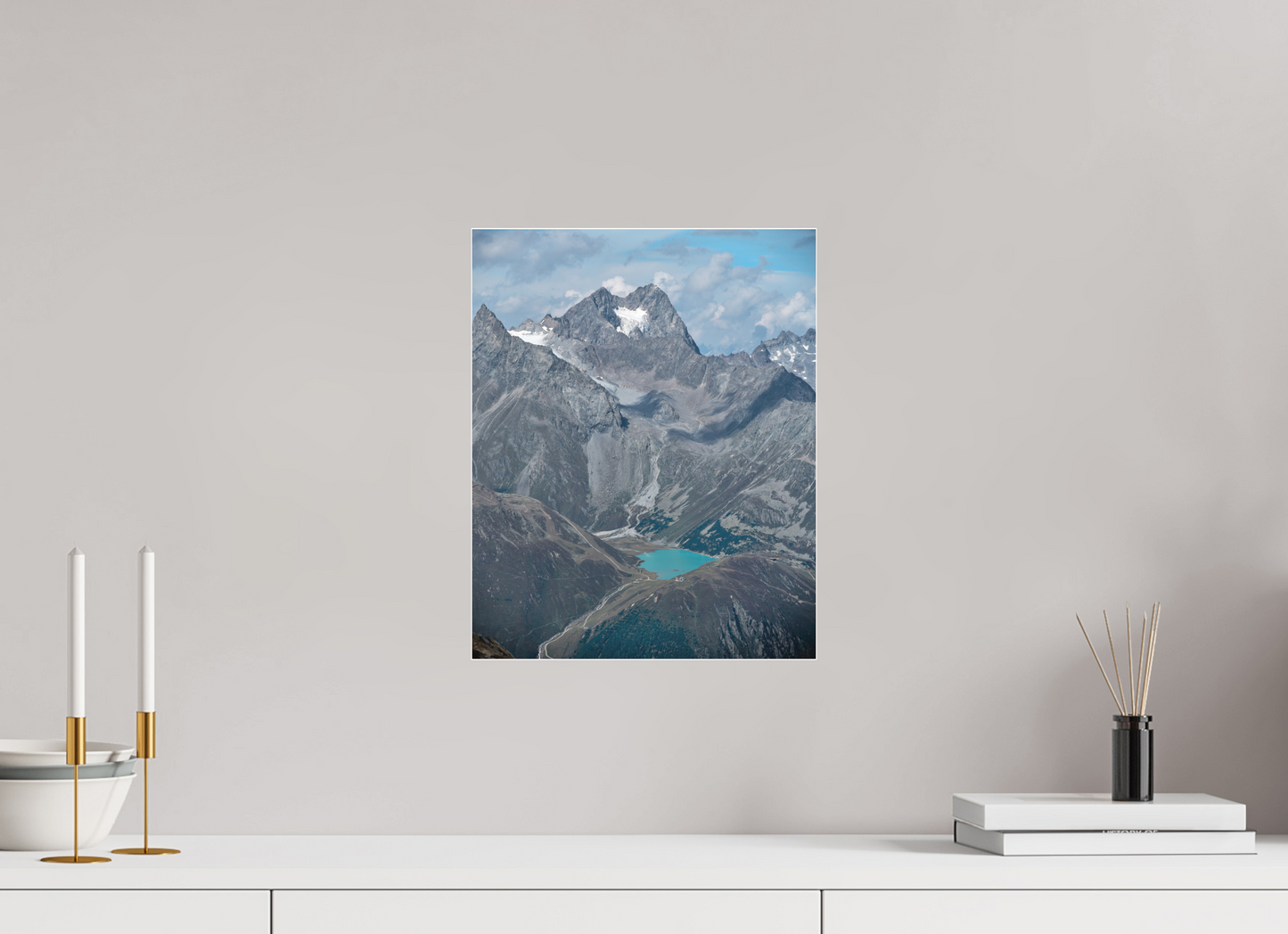 "blue lake" photo from the Ötztal glacier region