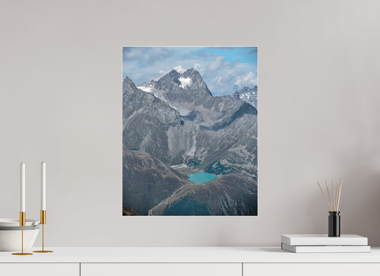 "blue lake" photo from the Ötztal glacier region