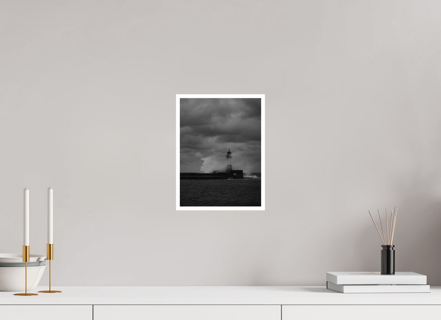 "angry sea" Sassnitz lighthouse on Rügen
