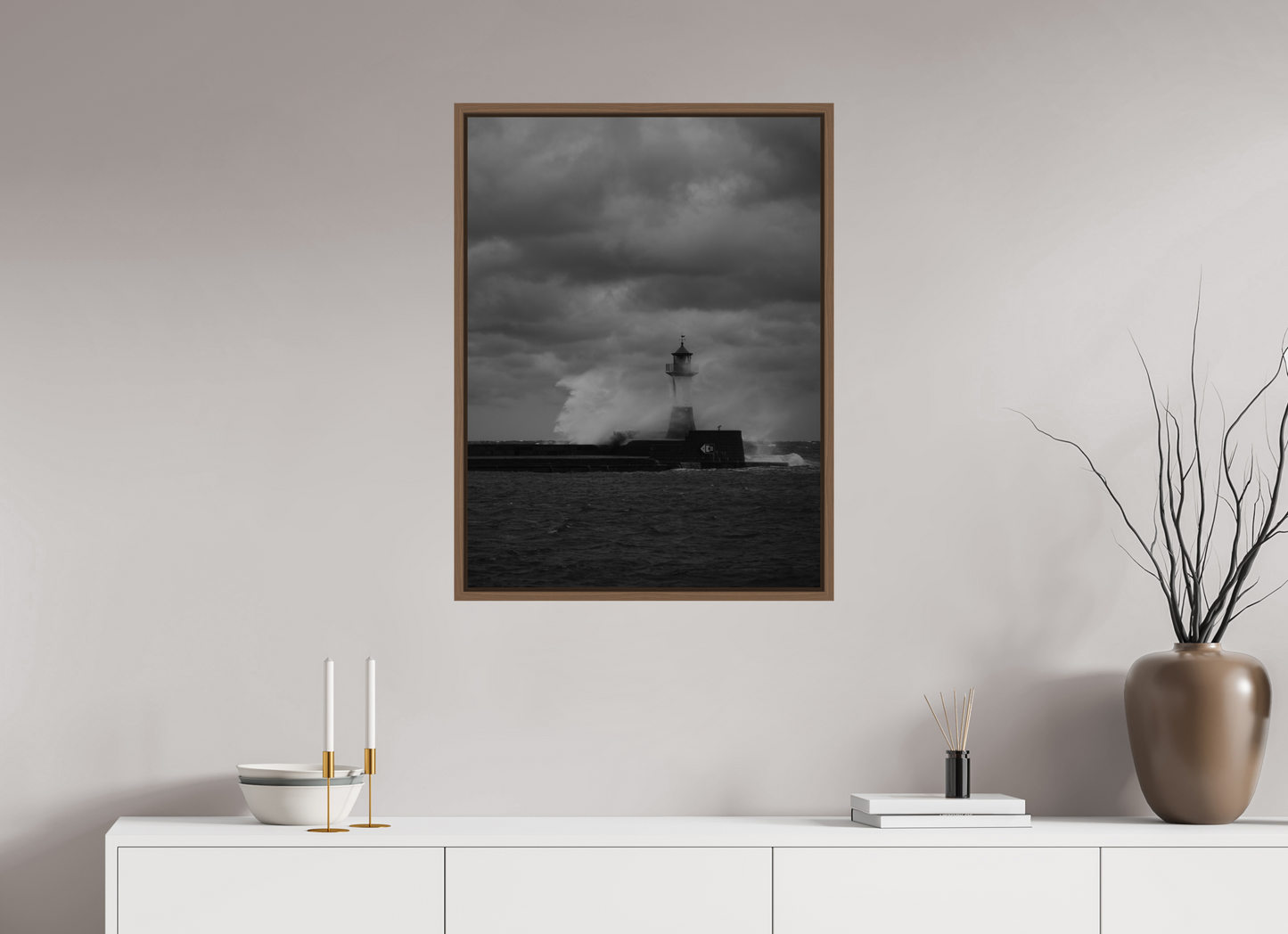 "angry sea" Sassnitz lighthouse on Rügen