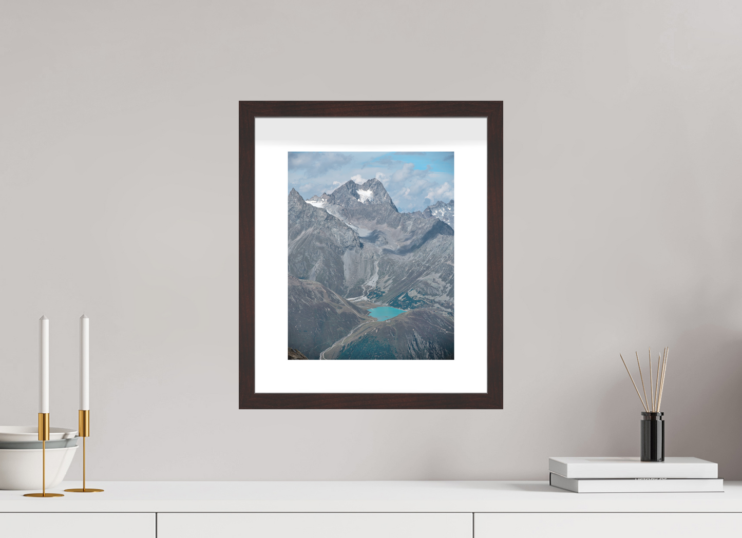 "blue lake" photo from the Ötztal glacier region