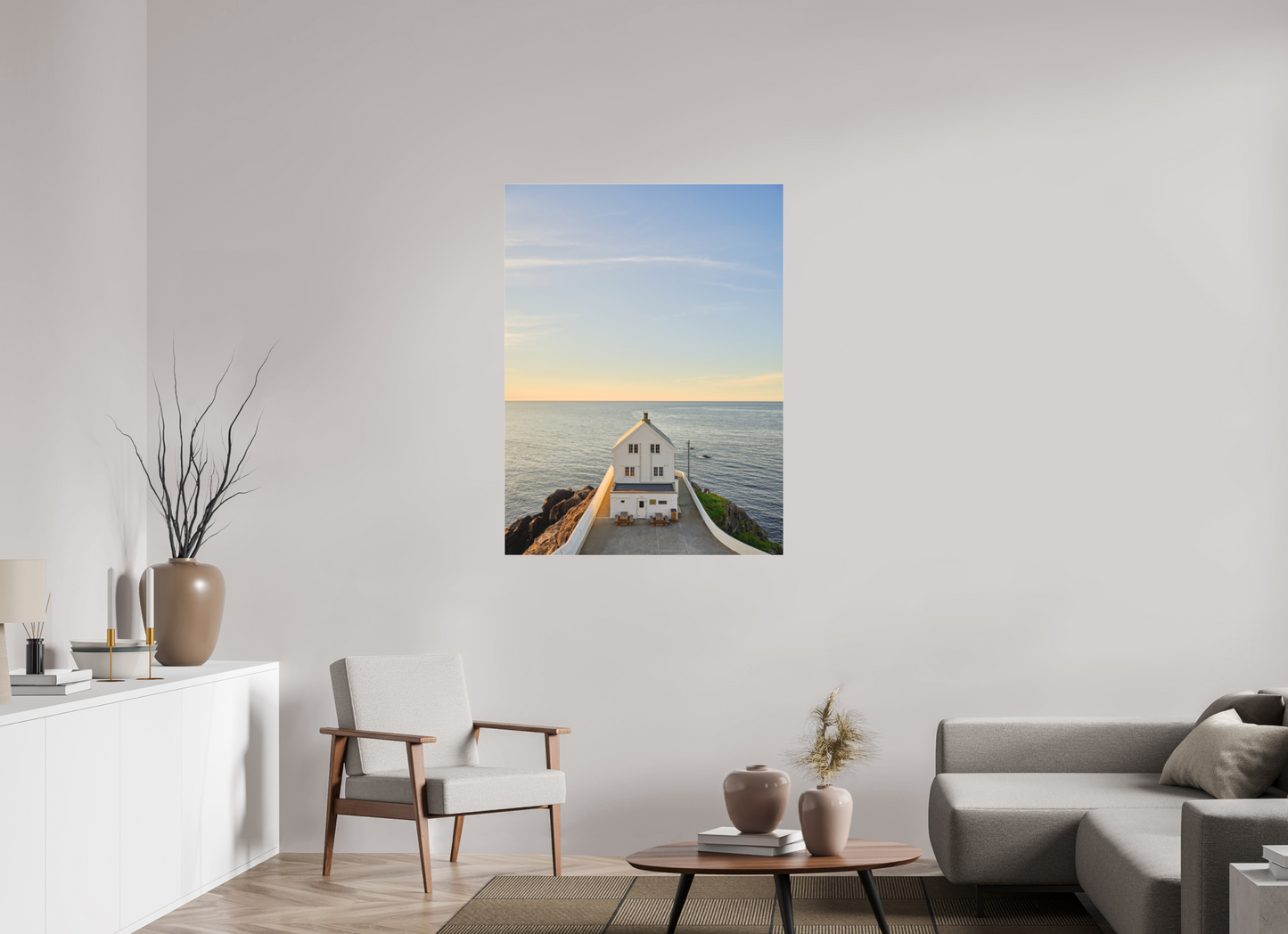 the white lighthouse