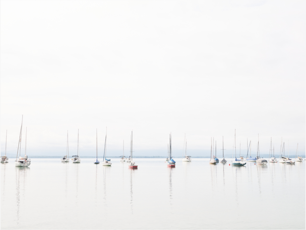 "22 Boats" Chiemsee in summer