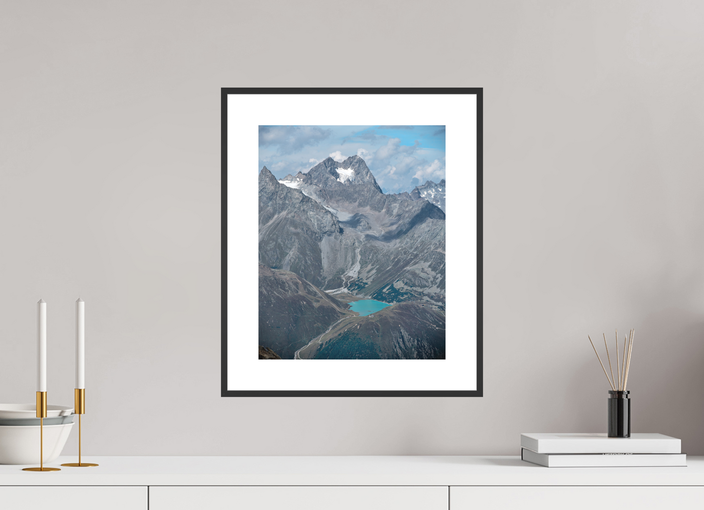 "blue lake" photo from the Ötztal glacier region